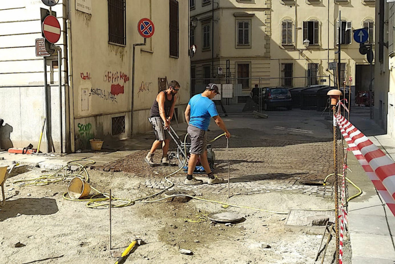 Proseguono i lavori in via Mameli: le nuove modifiche alla viabilità